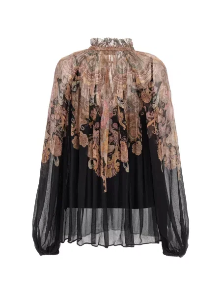 Bluză Zimmermann cu model floral cu imagine negru