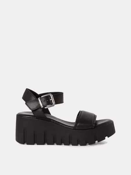 Tamaris Босоніжки Шкіра чорний