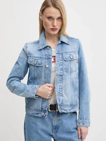 Diesel kurtka jeansowa DE-BONNY JACKET przejściowa niebieski