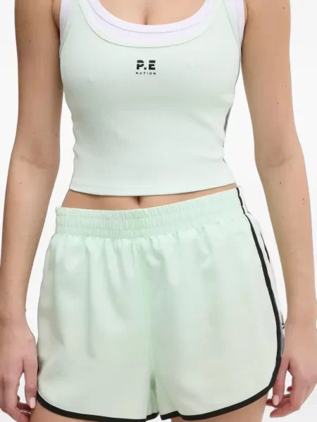 Pantaloni scurți P.e Nation cu dungi verde