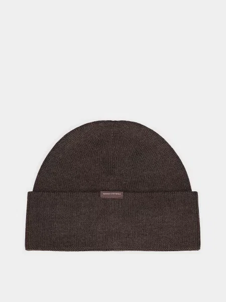 Armani Exchange Шапка Акрил/вовна коричневий