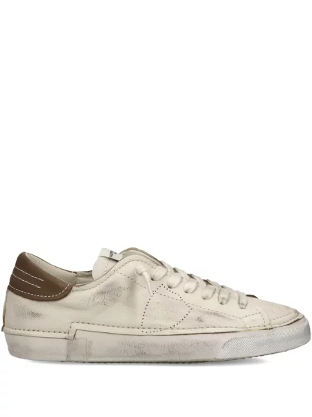 Sneakerși Philippe Model Paris din piele zdrențuiți