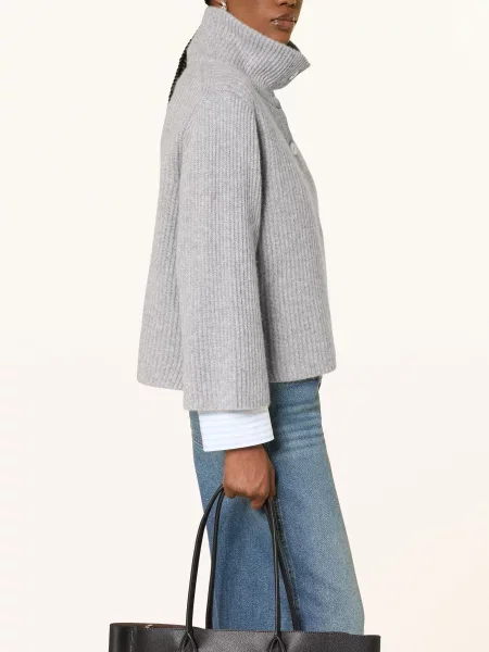 Ftc Cashmere Kašmírový Svetr Troyer světle šedá