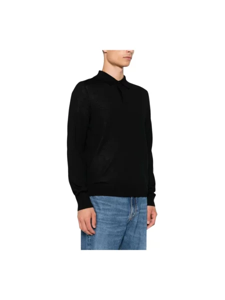 Sweter Paul Smith wełniany z długim rękawem czarny