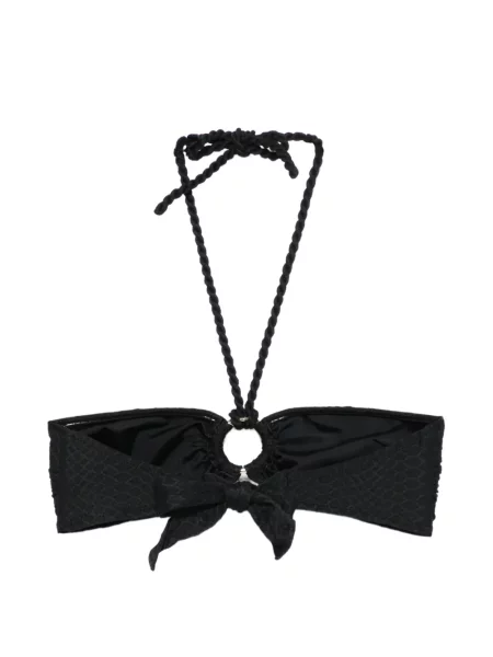 Top Heidi Klein cu gât halter negru
