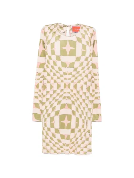 Lung rochie midi La Doublej cu imagine cu imprimeu geometric