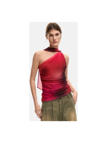 Top Desigual czerwony