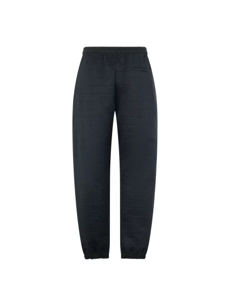 Spodnie dresowe Moschino z napisami czarne