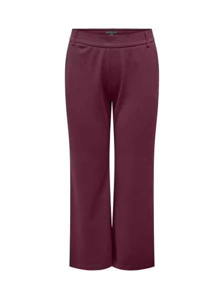 ONLY Carmakoma Pantaloni CARGoldtrash vin roșu