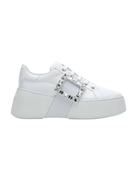 Buty do biegania Roger Vivier na sprzączkę do biegania białe