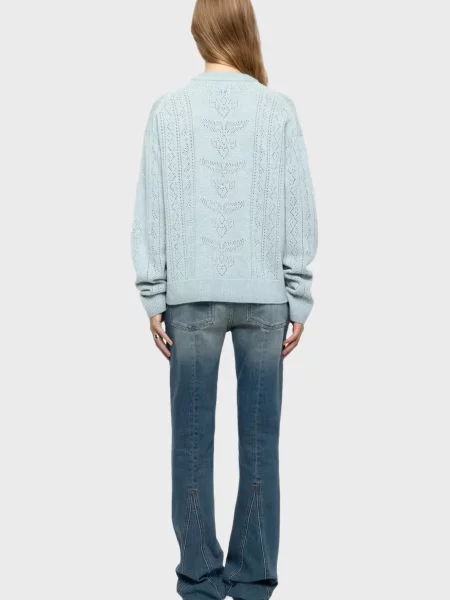 Шерстяной свитер Zadig&voltaire голубой