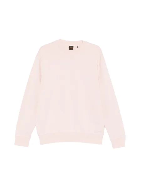 Bluza Boss z okrągłym dekoltem różowa