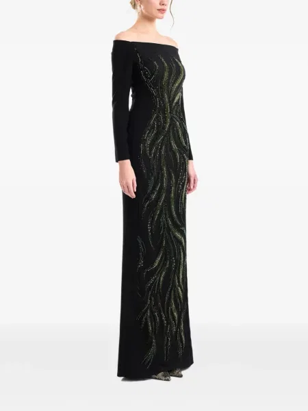 Rochie Gemy Maalouf cu mărgele negru
