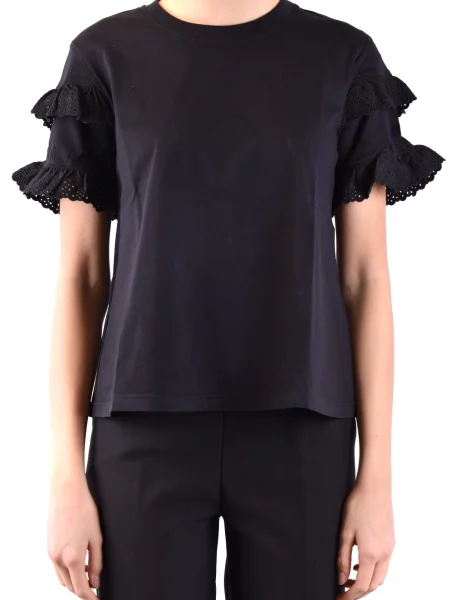 Koszulka Alexander Mcqueen z rękawami balonowymi czarna