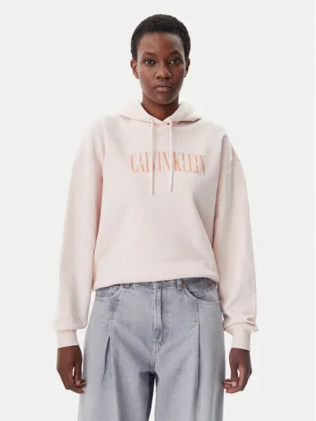 Calvin Klein Jeans Bluză Varsity roz