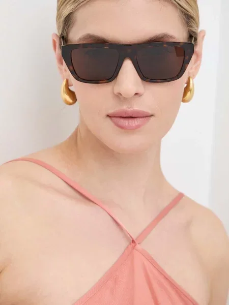 Слънчеви очила Bottega Veneta кафяво