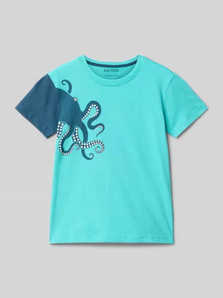 T-shirt z nadrukowanym motywem Blue Seven