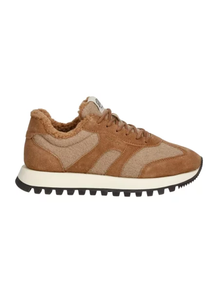 Sneakersy z ciepłą podszewką ze sztucznego kożuszka model Caffay' Gant brązowe
