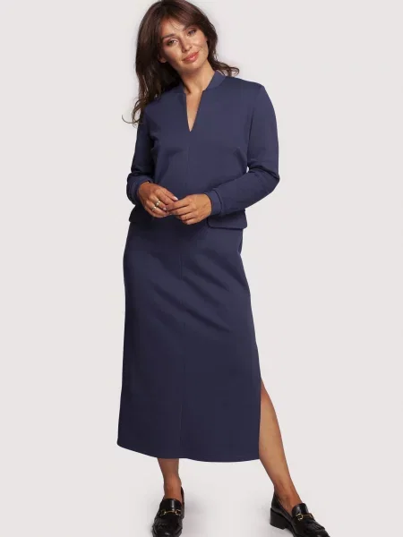 Sukienka maxi Bewear niebieska