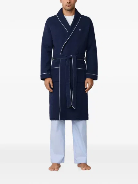 Halat Hackett London cu broderie albastru