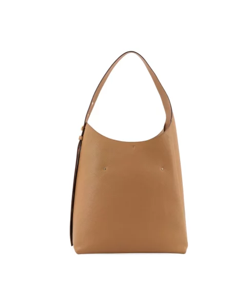 Torebka hobo Tory Burch skórzana brązowa