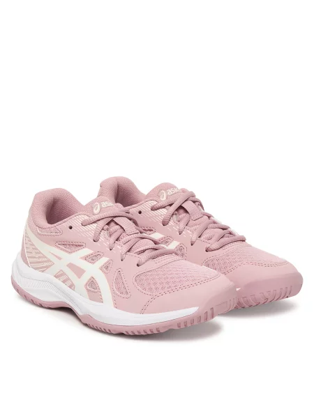 ASICS Sportiniai batai Upcourt 6 GS pudros / ryškiai / balta rožinė