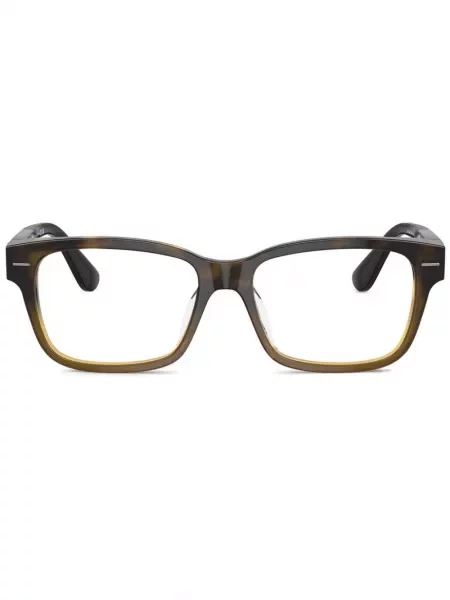 Pravokutne sunčane naočale Brunello Cucinelli smeđa