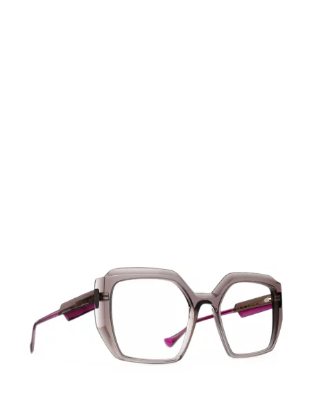 Ochelari de soare Caroline Abram cu imprimeu geometric gri