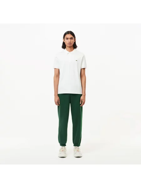 Lacoste Spodnie Dresowe Z Szczotkowanego Polaru zielone