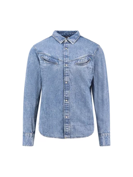 Levi's koszula jeansowa regular z kołnierzykiem klasycznym niebieski