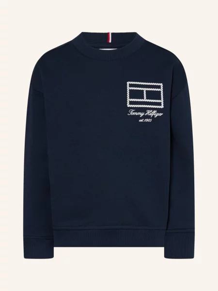 Tommy Hilfiger Mikina tmavě modrá bílá