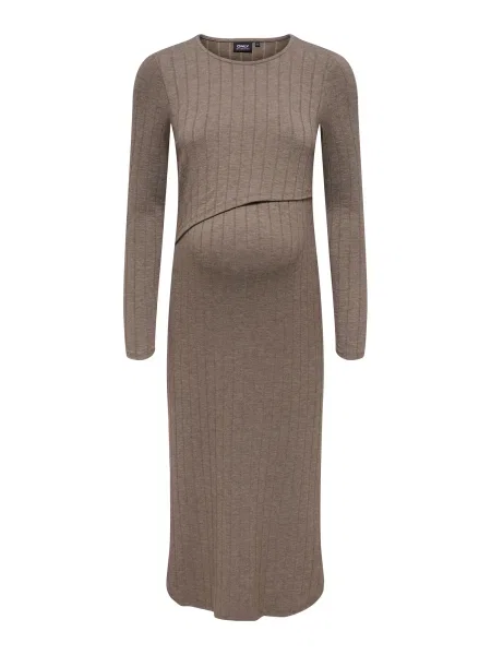 Only Maternity Rochie OLMDANDRA ciocolatiu