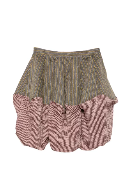 Fusta mini Kiko Kostadinov cu dungi gri