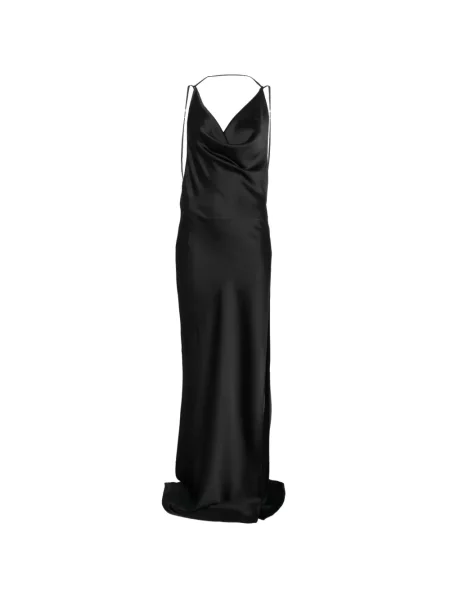 Maxi rochie maxi The Andamane drapată de costum negru