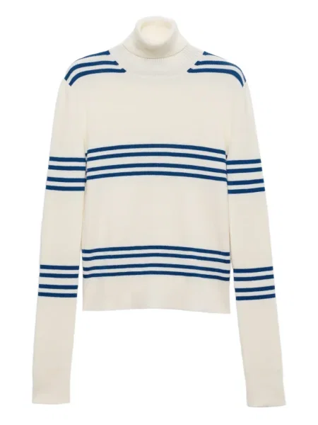 Sweter Prada wełniany biały