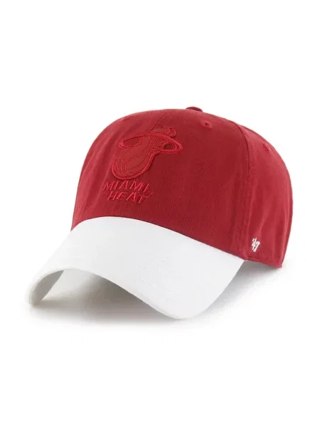 Bejzbolska kapa 47 brand NBA Miami Heat x Tommy Hilfiger rdeča