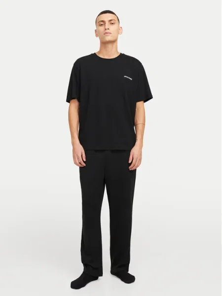 Jack&Jones Pizsama Everest Standard Fit fekete