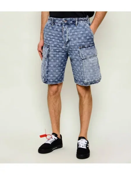 De blugi pantaloni scurți Utility | Relaxed fit albastru