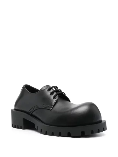 Oxford Balenciaga din piele negru