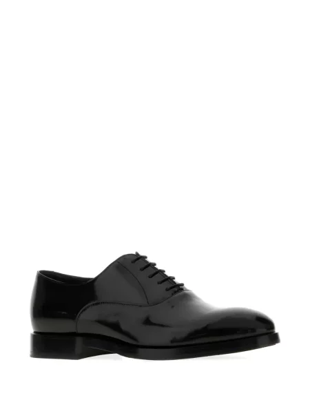 Oxford Brunello Cucinelli din piele negru