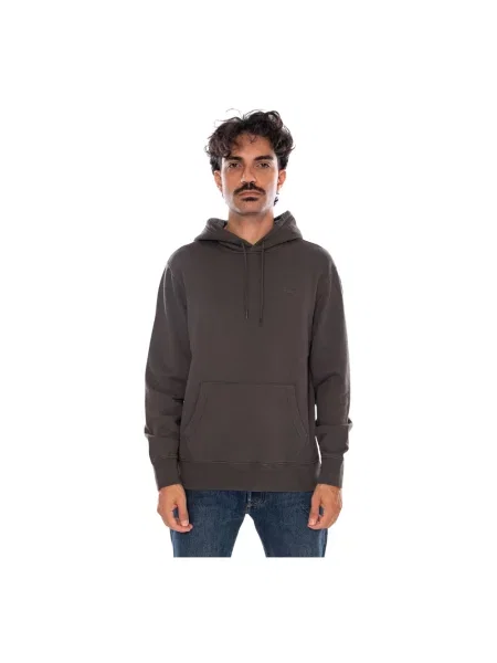 Bluza z kapturem Levi's z kapturem brązowa