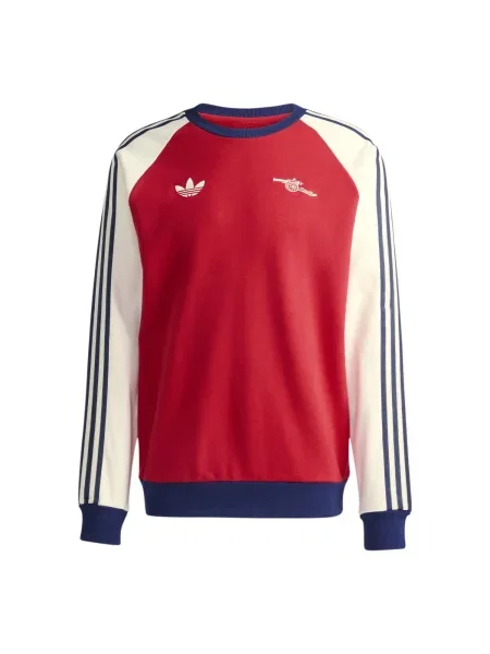 ADIDAS PERFORMANCE Hanorac sport AFC ecru / bleumarin / roșu alb