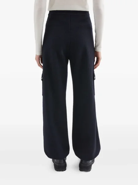 Pantaloni Jil Sander din fetru albastru