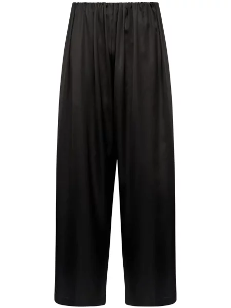 Pantaloni Mm6 Maison Margiela plisate negru