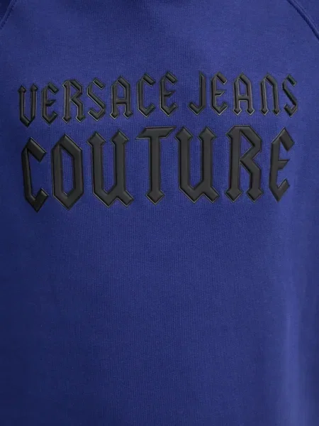 Hanorac cu glugă Versace Jeans Couture albastru