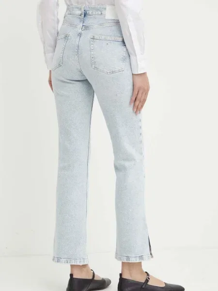 Džíny Boss Orange high waist modré