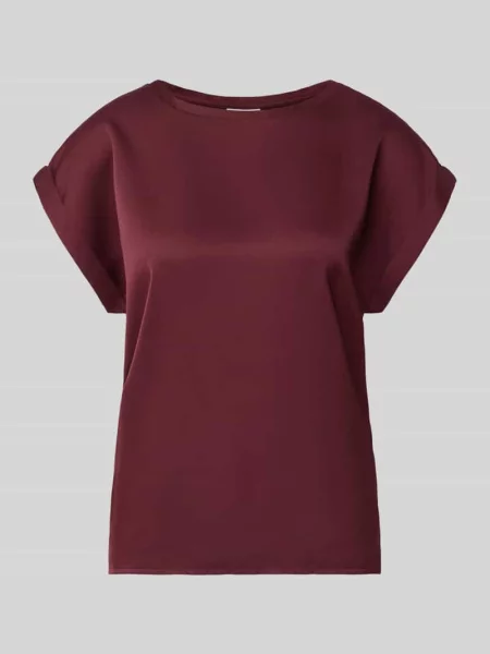 T-shirt z satyny z okrągłym dekoltem model ELLETTE' Vila