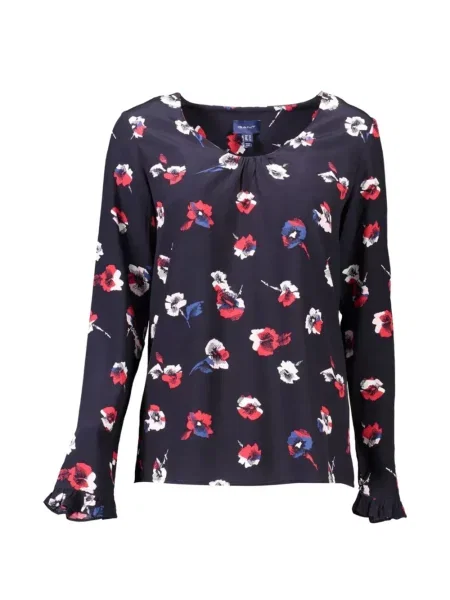 Bluză Gant cu model floral cu imagine albastru