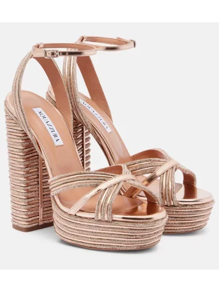 Sandali Aquazzura s platformo roza