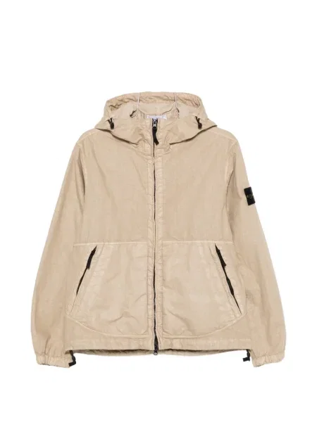Geacă Stone Island cu glugă cu strasuri